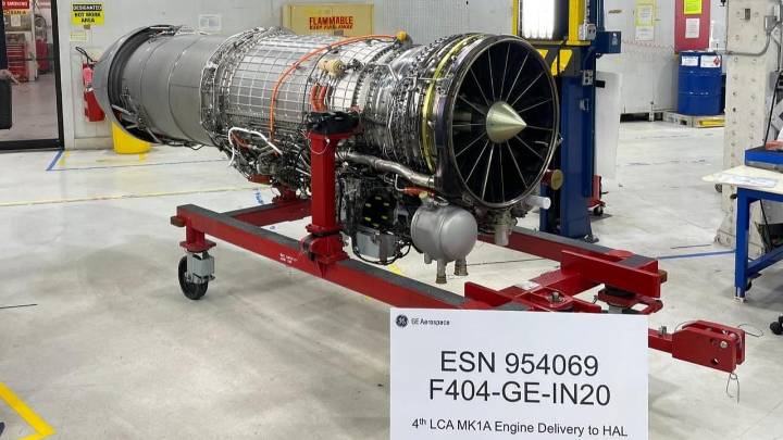 HAL receives fourth GE-F404-IN20 engine for LCA Mark