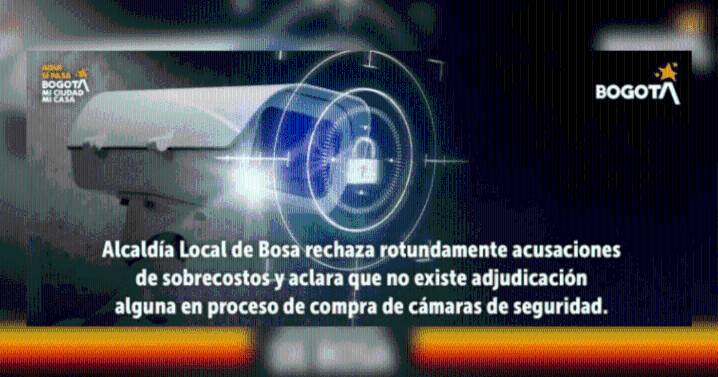 Bosa desmiente acusaciones de sobrecostos en proceso de compra de cámaras