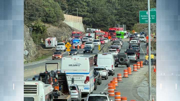 Crash closes northbound lanes of Highway 1 near McKenzie Avenue