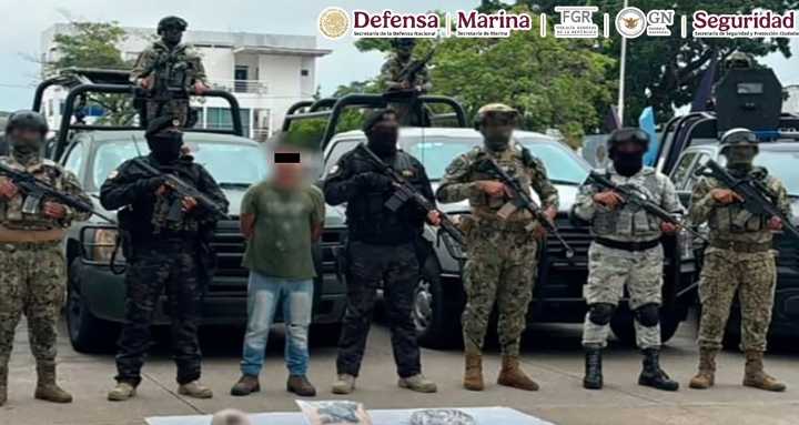 Detienen a operador del CJNG en Tabasco