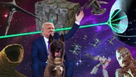 Media Scrambles To Fact-Check Image Of Trump Riding Hero Dog Into Massive Space Battle