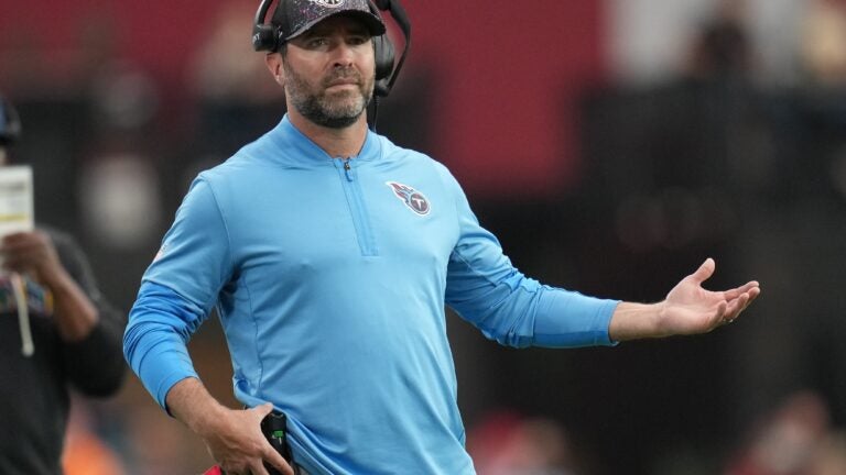 Titans fire Mike Vrabel's replacement ahead of Patriots game