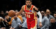Hawks' Trae Young suffers sprained right knee vs. Nets