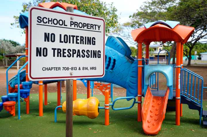 Hawaiʻi Parents Are Hopping Fences To Sneak Into Playgrounds