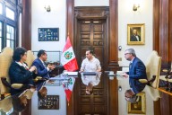 Presidente José Jerí sostiene reunión con los titulares de los organismos electorales: JNE, ONPE y Reniec