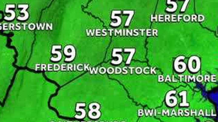 Weather: Clear skies but cooler temps for Maryland for rest of week