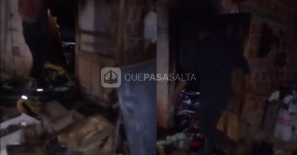 Terrible incendio dejó sin nada a una familia norteña: el fuego arrasó con todo