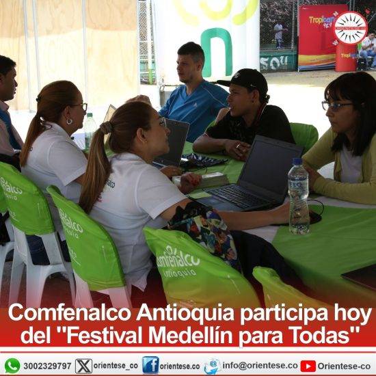 Con muchas opciones para las Mujeres, Comfenalco Antioquia participa hoy del «Festival Medellín para Todas»