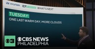 Clouds increase on warm Tuesday in Philadelphia region