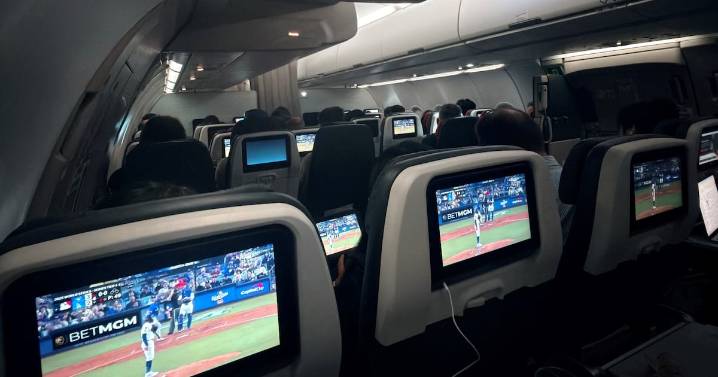 Blue Jays fans watched long Game 3 at Rogers Centre, on plane