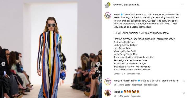 Loewe apuesta por el color en la Semana de la Moda de París