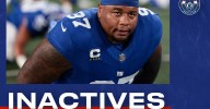 Giants-Saints inactives: Dexter Lawrence is playing