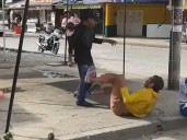 Dos habitantes de calle protagonizaron violenta riña por un supuesto robo de sustancia alucinógena en Armenia