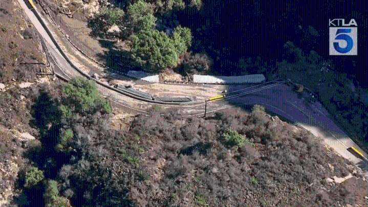 Portion of major Southern California route closes due to slide