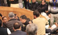 Chaos in J&K Assembly: 3 BJP legislators marshalled out over protest on corruption, flood relief