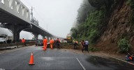 ¡Entrada a la CDMX cerrada! Deslave por lluvias bloquea la autopista México