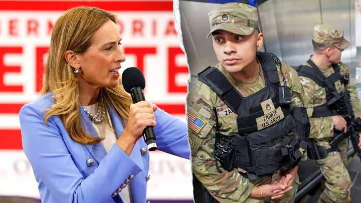 Democrat says soldiers in cities 'makes people less safe' during debate