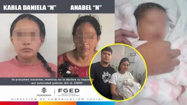 Arrestan a dos por robo de bebé Judith Alejandra en Durango
