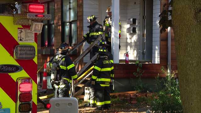 Mass. firefighters tackle hidden blaze in home under construction