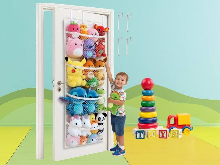Over 3,000 shoppers bought this stuffed animal organizer last month, and I’m about to be another happy customer