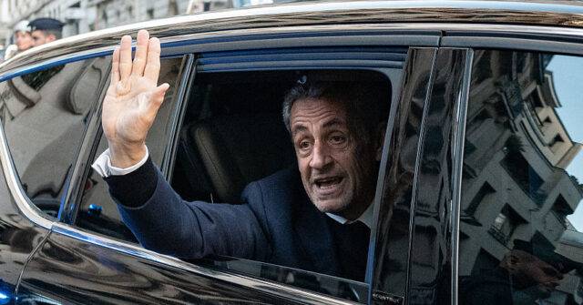 Former President Sarkozy Jailed, Waves to Crowds From Police Car