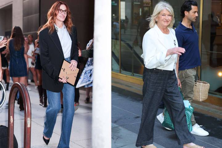 Julia Roberts Wore Dark Wide-Leg Jeans, Get a Pair from $29