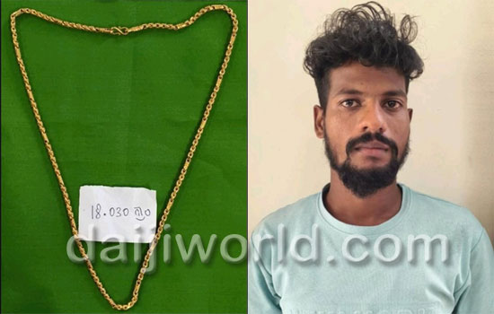 Kundapur: Man held for gold chain theft in Kota; police recover stolen jewellery