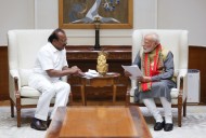 Tripura Governor Indra Sena Reddy Nallu meets Prime Minister Narendra Modi in New Delhi
