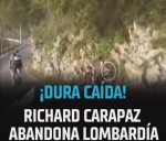 «Richard Carapaz: La ‘Locomotora del Carchi’ Supera una Aparatosa Caída en Il Lombardia»