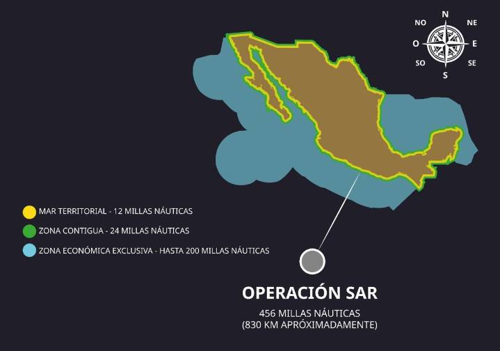 Semar ubica zona del Pacífico donde opera el rescate de sobreviviente de ataque de EU