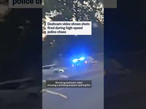 Dashcam video shows shots fired during high