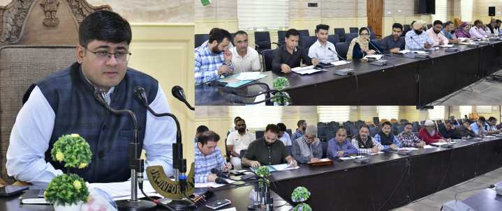 DC Ganderbal reviews physical/ financial progress under Distt. Capex Budget 2025