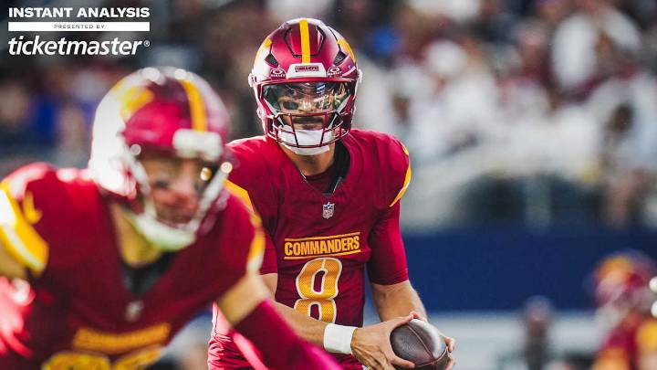 Instant analysis | Commanders drop to 3-4 with 44-22 loss to Cowboys
