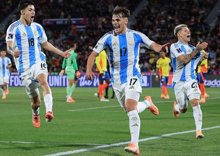 Argentina le ganó a Colombia y se clasificó a la final del Mundial Sub
