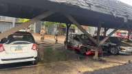 4 vehicles catch fire at Independence apartment complex