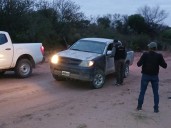En un operativo tripartito en zona rural, secuestraron una camioneta buscada por robo