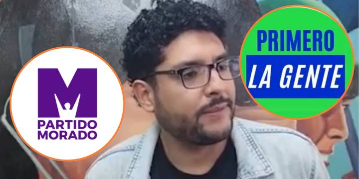 Jorge Calmet, “vocero” de la Generación Z, pasó del Partido Morado a Primero la Gente y ahora es rechazado por el colectivo
