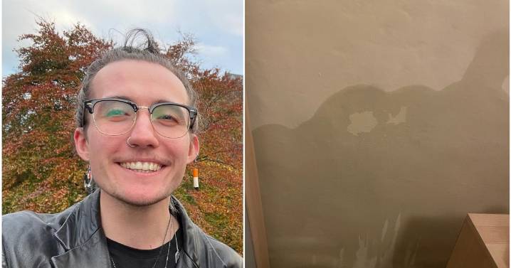 Glasgow NHS worker facing eviction after landlord leaves wall 'dripping wet' for 11 months
