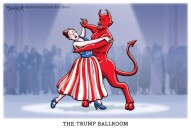 Cartoon: Dancing with the devil