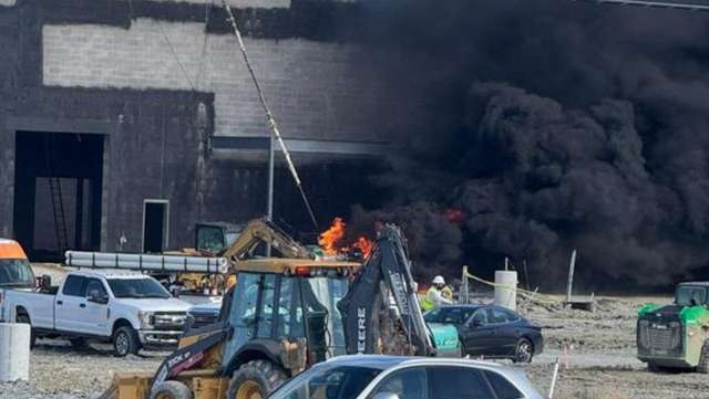 Large fire erupts at Publix construction site in northern Kentucky