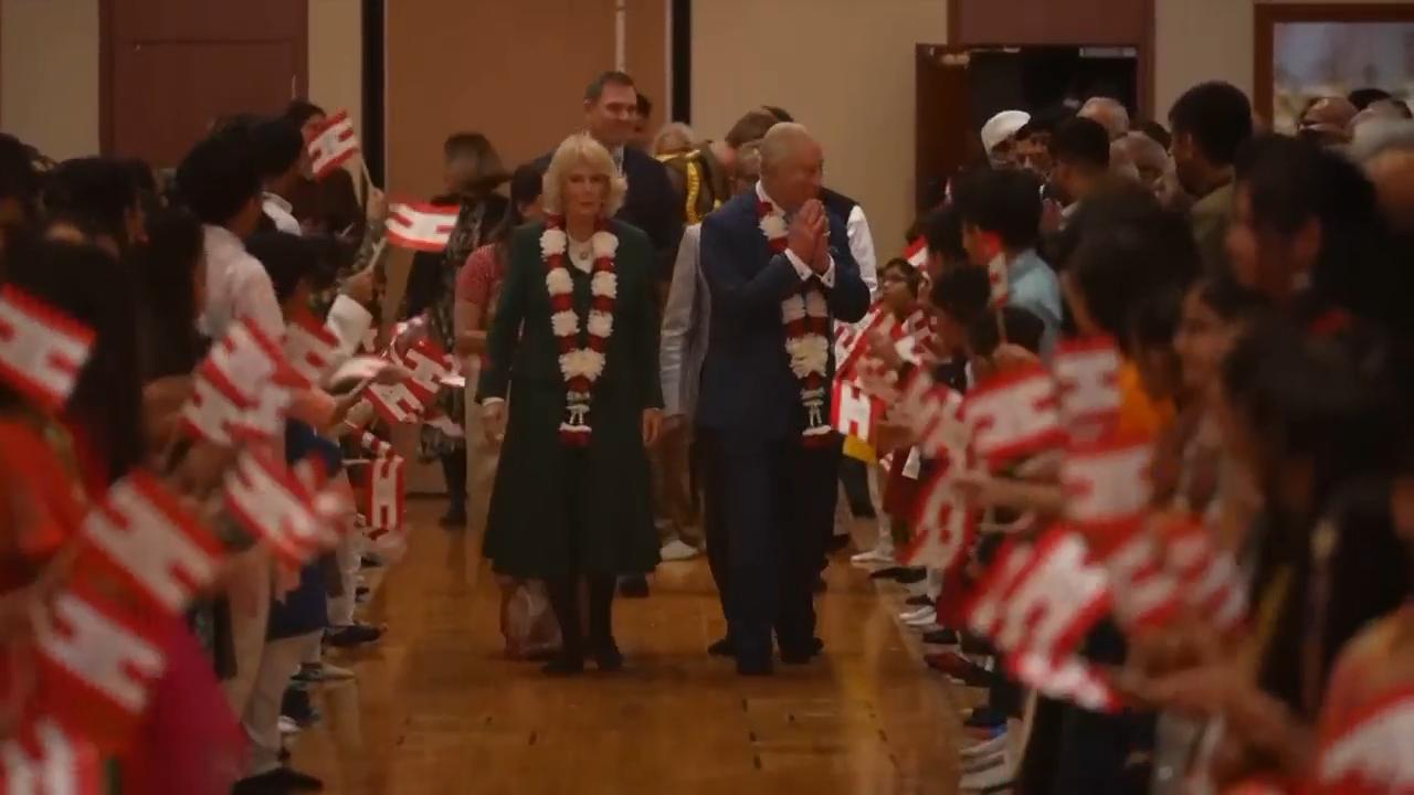 UK's king and queen visit to Hindu temple in Neasden