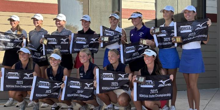 DLB’s Laila Christianson wins second-straight Class B Golf individual championship, Heart River claims team title