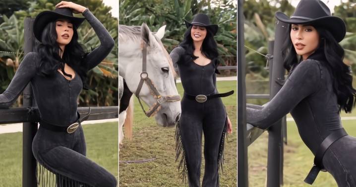 "Diferente, única e irrepetible": El video de Daniela Reyes en modo vaquera que no dejó a nadie indiferente