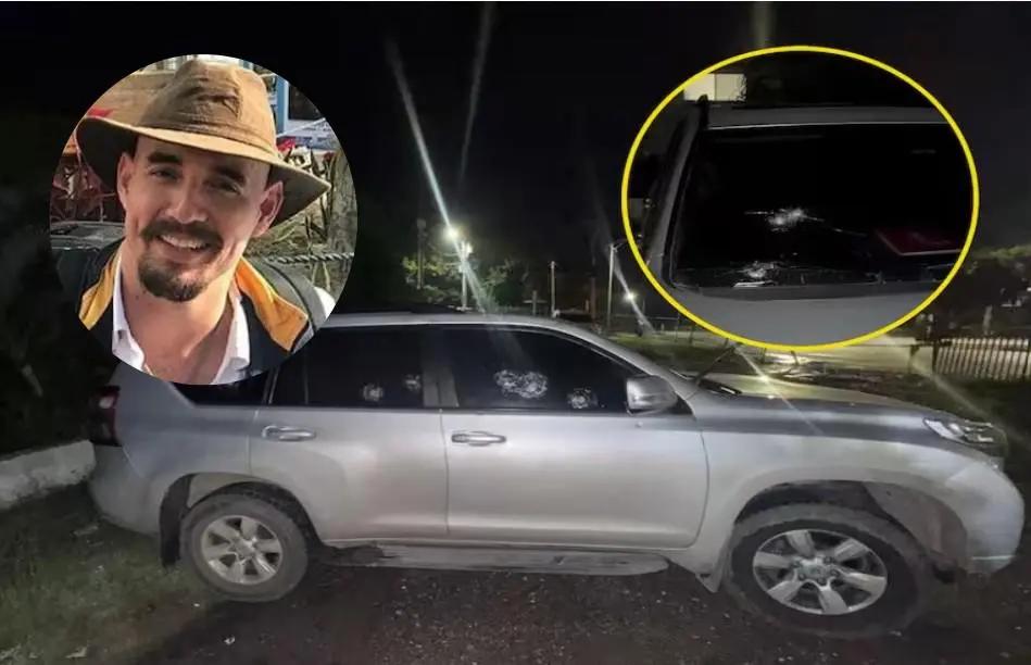 ¡Querían matarlo! así fue el brutal atentado contra vehículo de funcionario de la SAE en Atlántico, recibió 14 disparos