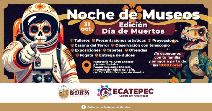 Ecatepec Celebra el Día de Muertos  con Noche de Museos