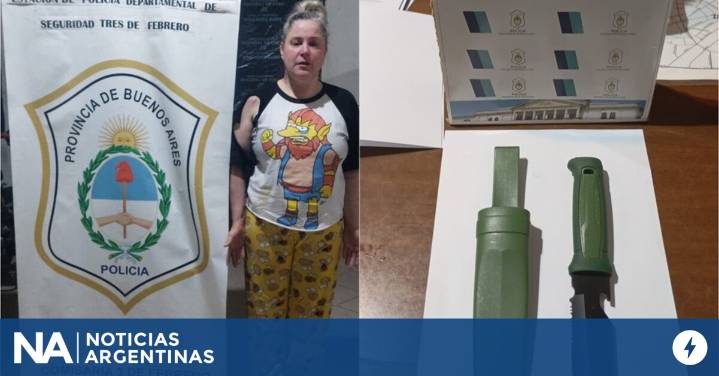 Tensión en acto de Milei: una mujer con un cuchillo intentó agredir a un fotógrafo tras escapar de la custodia