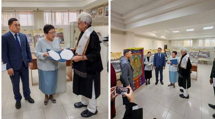 LG hands over exhibitions from Int’l Buddhist Confederation, the National Museum to the Kalmyk Museum in Elista