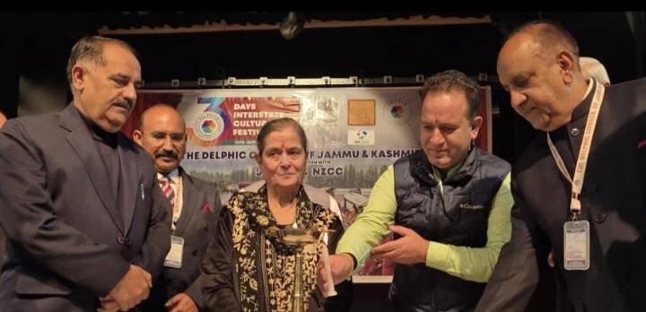 Sunil Sharma Inaugurates Cultural Program at Tagore Hall Srinagar