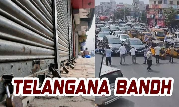 Telangana Bandh Over 42% BC Quota Gets Strong Statewide Response, Public Life Disrupted