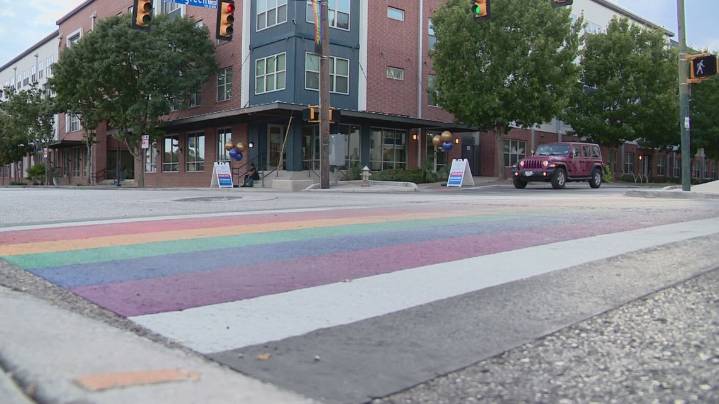 Rainbow crosswalk in jeopardy following Gov. Abbott's directive for cities to remove 'political, social, or ideological' messaging from roadways